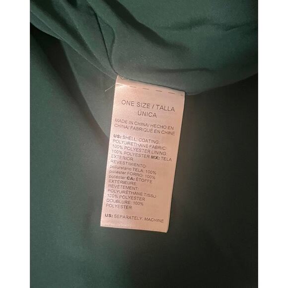 CHICO'S Faux Leather Jasper Green Women's Shacket Outerwear Jacket sz. 2 or L - Picture 10 of 10